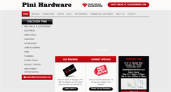 Desktop Screenshot of piniacehardware.com