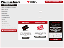 Tablet Screenshot of piniacehardware.com